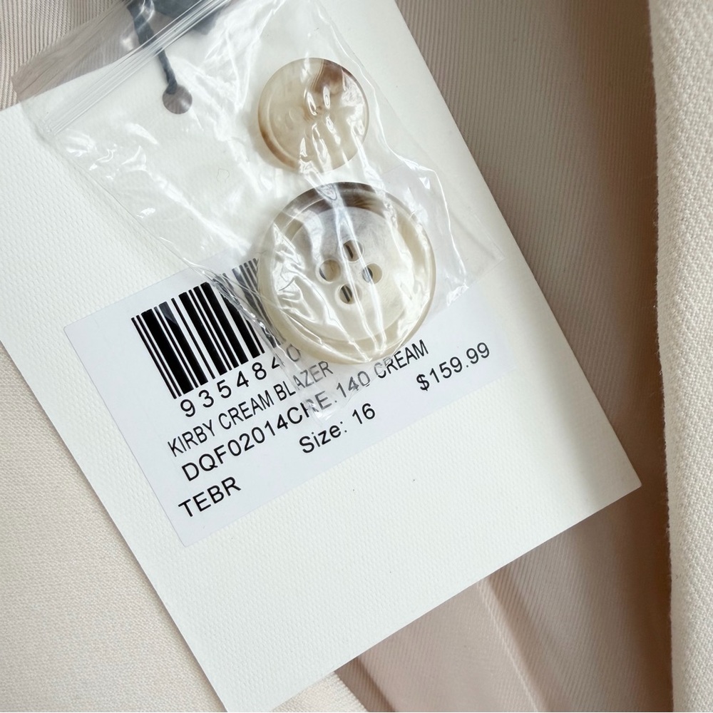 DISSH Kirby Cream Blazer Size 12 NWT - Picture 9 of 11
